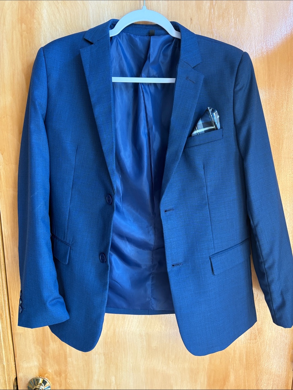 Men's Classic Blue Suit Jacket - Tailored Blazer